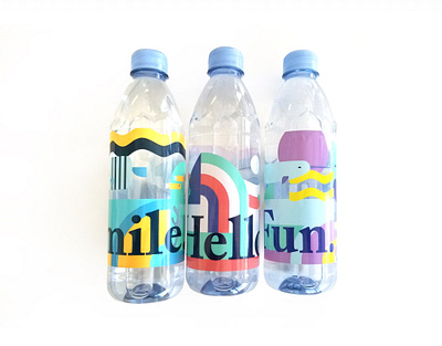 Burke Water Bottles Printed brand brand design brand identity branding design identity branding illustration merch design print print design takeaway vector