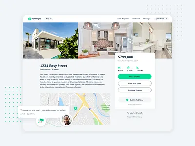 Real Estate Listing Page Design app branding detail page listing product design real estate ui ux web website