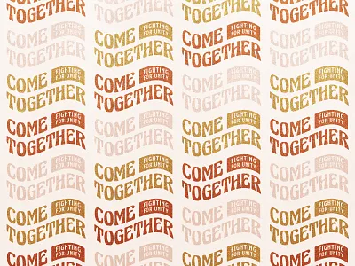 Come Together Branding v3 70s branding christian church churchbranding jesusmovement logo pdx risecitychurch script type typedesign unity