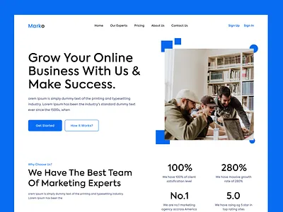Digital Marketing Agency Website branding business company digital agency digital marketing agency landing page marketing marketing website online business online marketing online shop online store promotion seo seo services social media marketing strategy ui design web design website