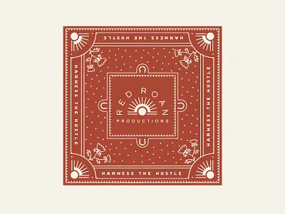 Red Roan Productions apparel austin bandana branding design logo