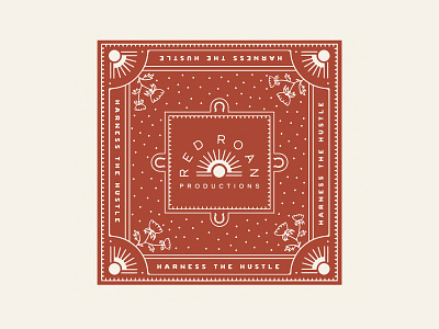 Red Roan Productions apparel austin bandana branding design logo