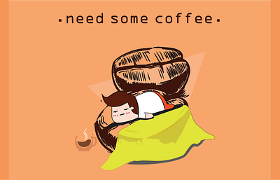 NEED SOME COFFEE coffee coffeelover design hangover illustration illustrator vectorart