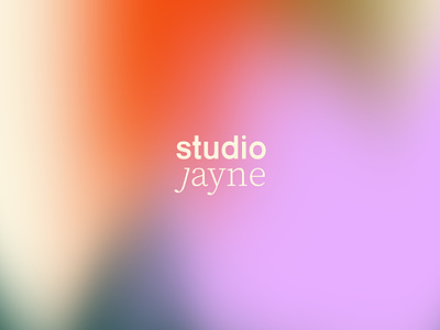 Studio Jayne Logo color design flat gradient graphic illustration illustrator logo mesh gradient minimal typography vector