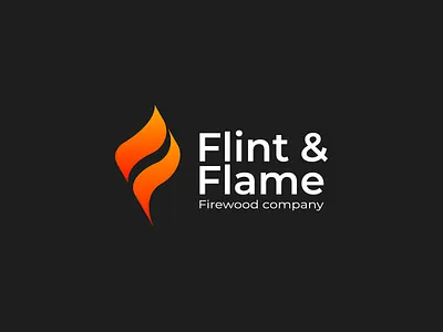 Flint & Flame - Firewood Company - Day 10 50dailylogochallenge adobe illustrator branding dailylogo dailylogochallenge dailylogodesign design fire firewood flame flame logo flames graphic design illustration illustrator logo logo design minimal minimalist logo vector
