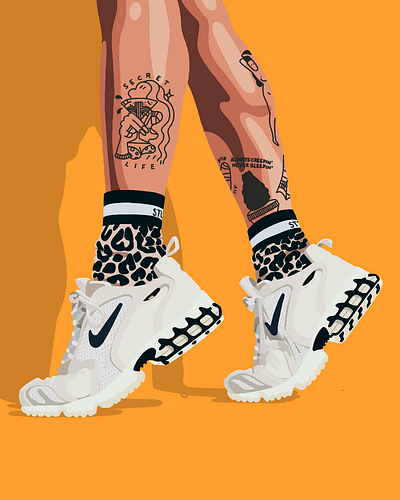 SNEAKEREHEAD illustration procreate sneaker art sneakerhead