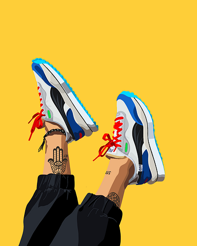 SNEAKERHEAD illustration procreate sneaker art sneakerhead