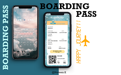 Boarding Pass app dailyui dailyuichallenge design ui ux