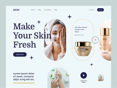 Skincare Product Landing Page beauty product web design designer experience design figma expert landing page design skincare product landing page ui ui experience uiux user case study user experience web app design web design web experience web expert website redesign