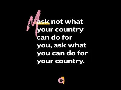 Wear a Mask covid19 icon mask typogaphy