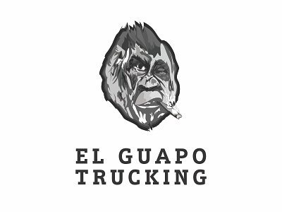 El Guapo Trucking branding gorilla icon illustration logo logo design monkey trucking