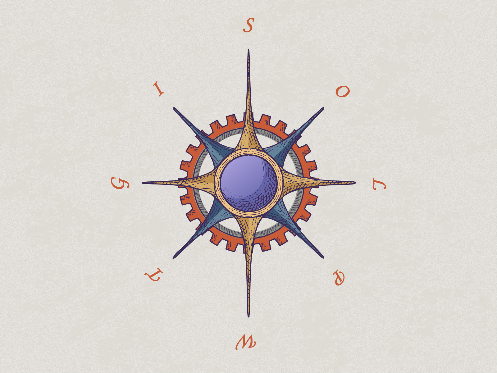 Example of Compass rose