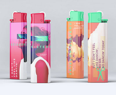 Scissor Sisters Tour Lighters branding concert graphic design lighters music surrealistic