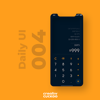 Minimal Calculator Design app dailyui design flat icon illustration ui