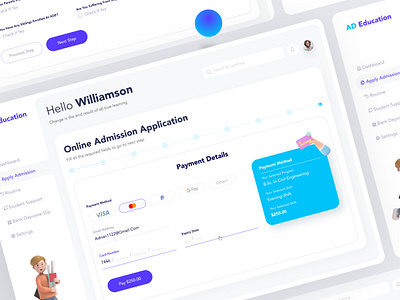E-Learning Checkout page- Light Version🔥. admin analytics chart checkout clean dashboard data design elearning graph interface minimal panel payment report statistics stats ui uiux ux