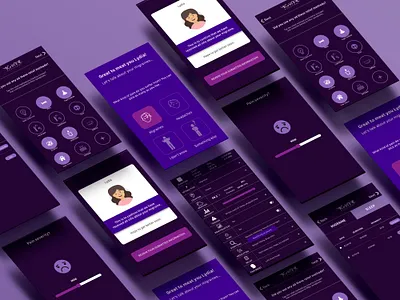 Migraine Assistant App app appdesign medical app medicine migraine migraineapp ui uidesign uxdesign uxui