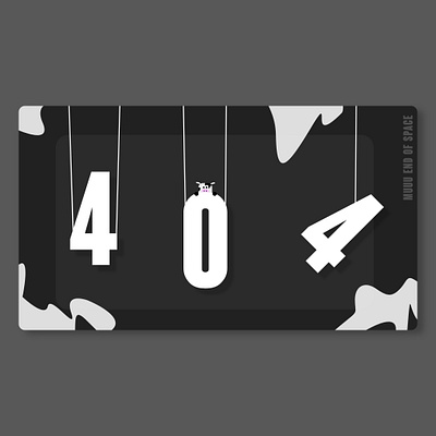 404 page | cow style 404 404 error bw colors cow dailyui illustration uxui web webdesign