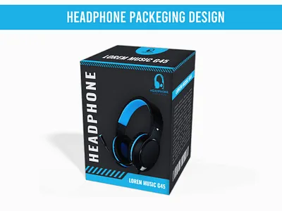 Headphone box packaging Design amazon product box designer box pacakging design box packaging graphic design product box designer product box packaging product design rabbidesigner rabbigex