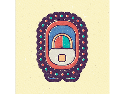 Mayan Calendar - Month 08 - Mol abstract art ancient mexico contemporaryart escritura maya geometric art mayan art mayan calendar mayan design mayan glyph mayan haab mayan illustration mayan month mayan script mayan writing minimal art modern art prehispanic symbol of paw jaguar symbol of red vector illustration