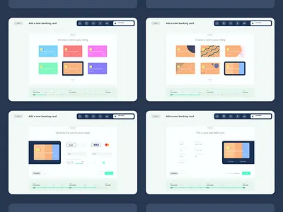 Order a New Bank Card | Concept | Closer Look apple bank bank card banking card color figma ipad ipad pro touch ui ux vibrant