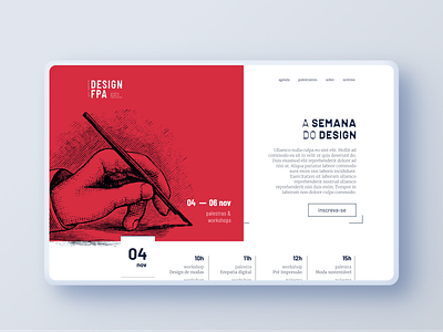 Semana do Design Visual Identity bold branding design event event branding flat landing page logo social media social media design ui