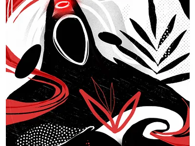 01 artwork black design illustration red white