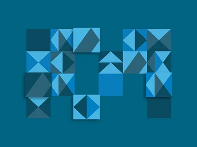 MC Pattern architecture blue brand branding company geometric identity lines logo mexico monterrey mty pattern studio triangle