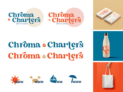 Chroma Charters branding design icon illustration logo packaging