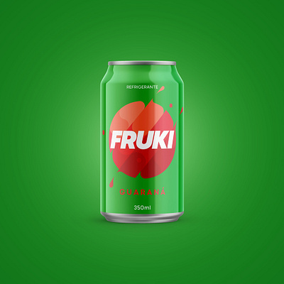 Fruki Guaraná branding design food fruki graphic guarana mockup package packaging soda soda can