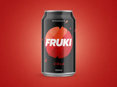 Fruki Cola branding cola design food fruki graphic mockup package packaging redesign soda