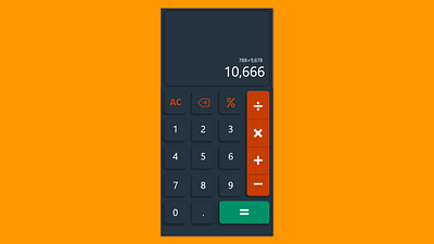 Calculator adobe xd app app design calculator calculator app calculator ui clean design flutter iphone x minimal ui ux