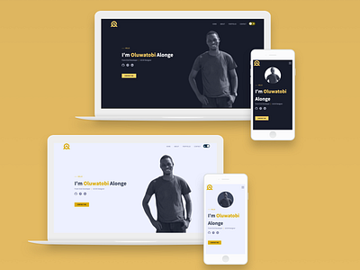 My Portfolio Dark and light mode design mobile design mobile ui portfolio sketch website