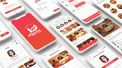 Cooking Services App adobe photoshop adobe xd app colors design illustration mobile ui ui ux design ux