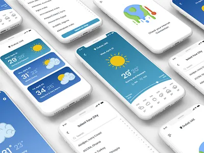 Weather App adobe photoshop adobe xd app colors design illustration mobile ui ui ux design ux