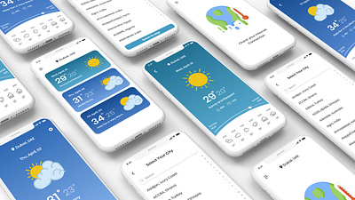 Weather App adobe photoshop adobe xd app colors design illustration mobile ui ui ux design ux