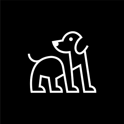 dog 4 art branding design flat icon identity illustrator logo minimal vector