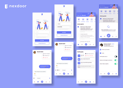 Nexdoor - condo communication & management app condo condominium design flat interaction design ui ui design ux ux design