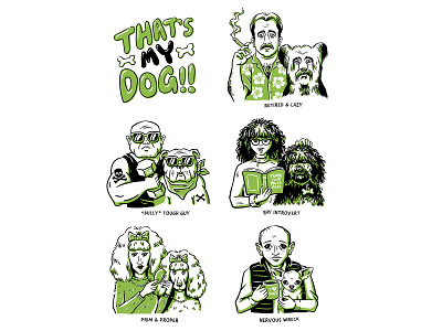 That's My Dog animals cute digital art dog lover dogs funny illustration shirt threadless