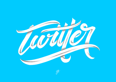 TWITTER affinity designer branding clean design handlettering illustration lettering logo logo design typography