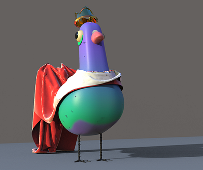 dove king (3D model) 3d 3d art character characterdesign design