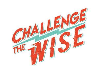 Challenge the Wise branding illustration logo logo design logodesign logotype typography vector