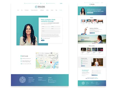Web Psicóloga branding design diseñoweb figma typography web wordpress