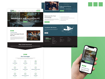 Guild Insurance Website branding design graphic design insurance logo responsive design typography ui ux web web design website