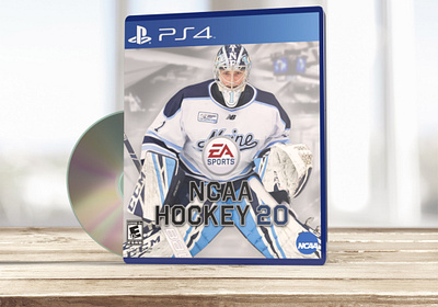 NCAA Hockey 20 Video Game Concept college hockey concept design ea sports hockey mockup product design ps4 sports video game