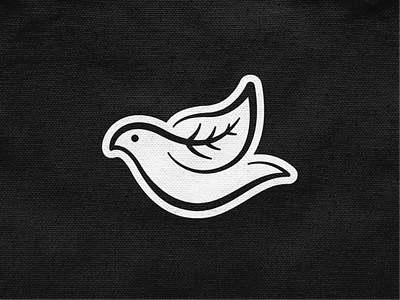 Bird leaf! bird brand branding dove icon illustration leaf lineart logo logo design logodesign mark monochrome nest peace pigeon plant symbol wings