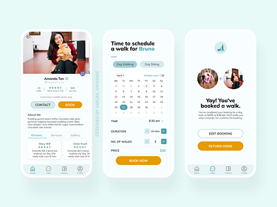 Find a Dog Walker - Petsy Dog Walking App app app design dog walking app product design ui