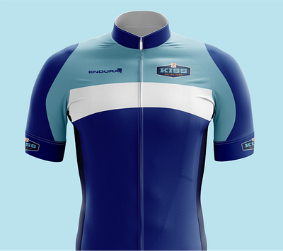 Cycling Kit Design - KISS Racing Team athletics bible blue blues branding cycling cycling kit jersey jersey mockup racing sportswear zwift