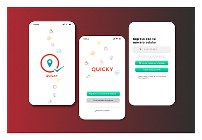 Quicky App (Food delivery) aplicación aplication app app design design diseño grafico diseño gráfico diseño web experience design graphicdesign image interface ui userinterface ux webdesign xd design xd ui kit