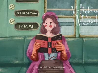 了不起的麦瑟尔夫人 branding design illustration illustration app illustration art banner design illustration design