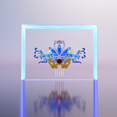 Ancient Chinese hairpins magicavoxel